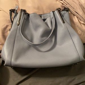 blue coach purse. worn once